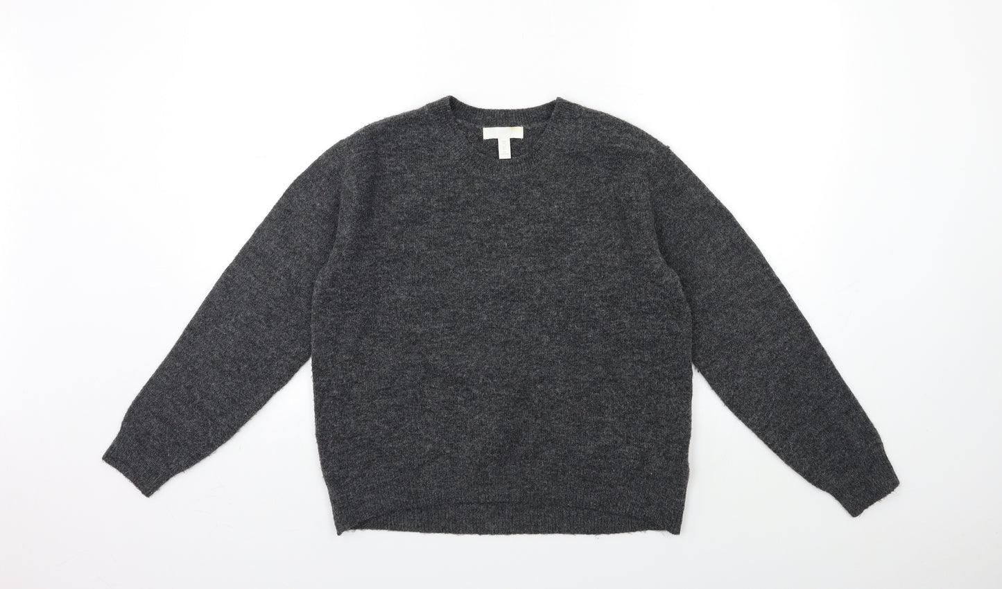 H&M Womens Grey  Knit Pullover Jumper Size XS