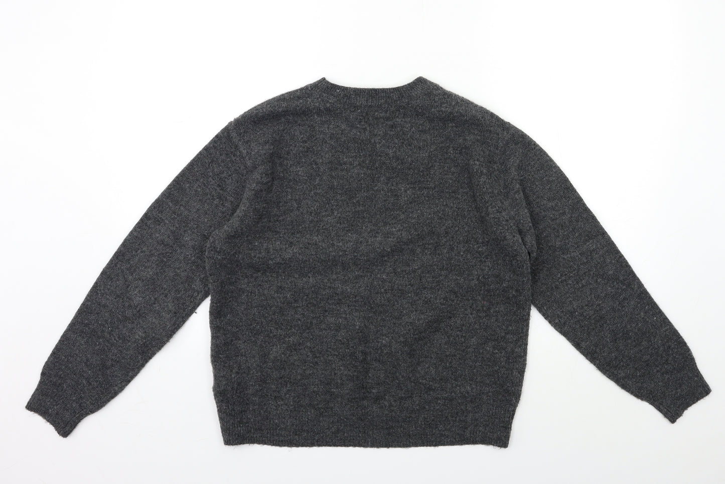 H&M Womens Grey  Knit Pullover Jumper Size XS
