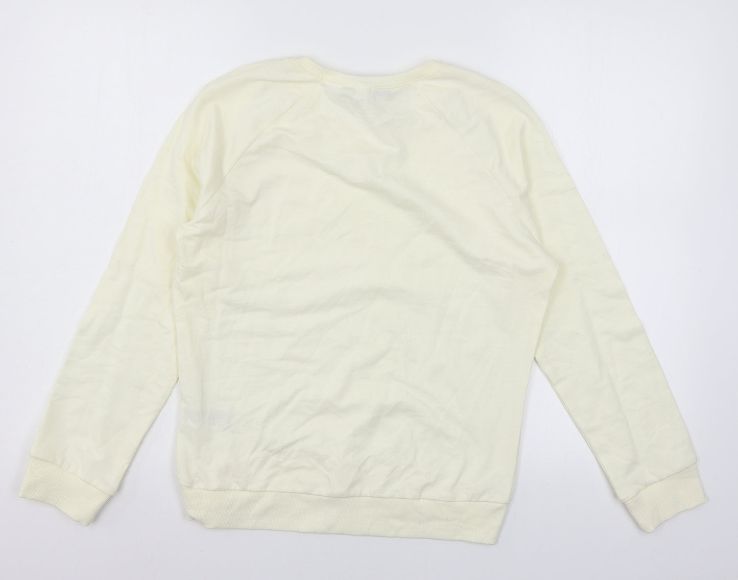 Dorothy Perkins Womens Ivory  Jersey Pullover Sweatshirt Size 10