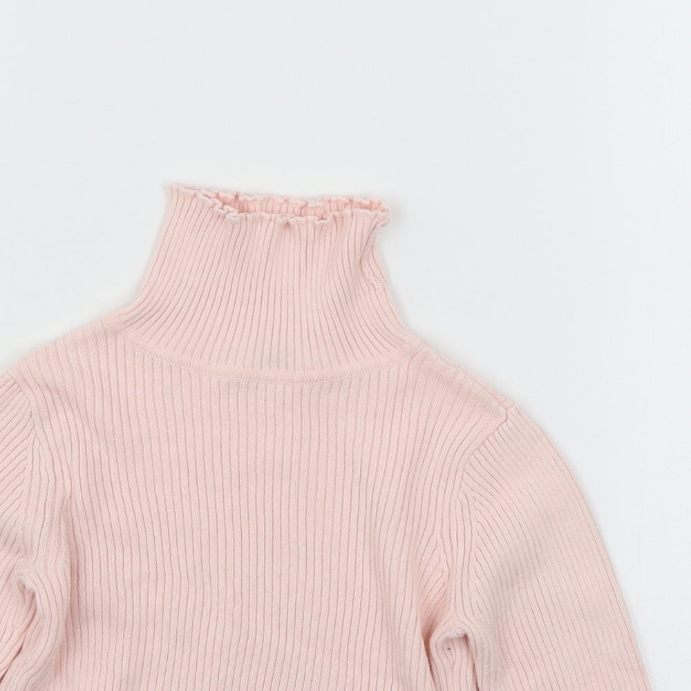 George Girls Pink  Knit Pullover Jumper Size 2-3 Years