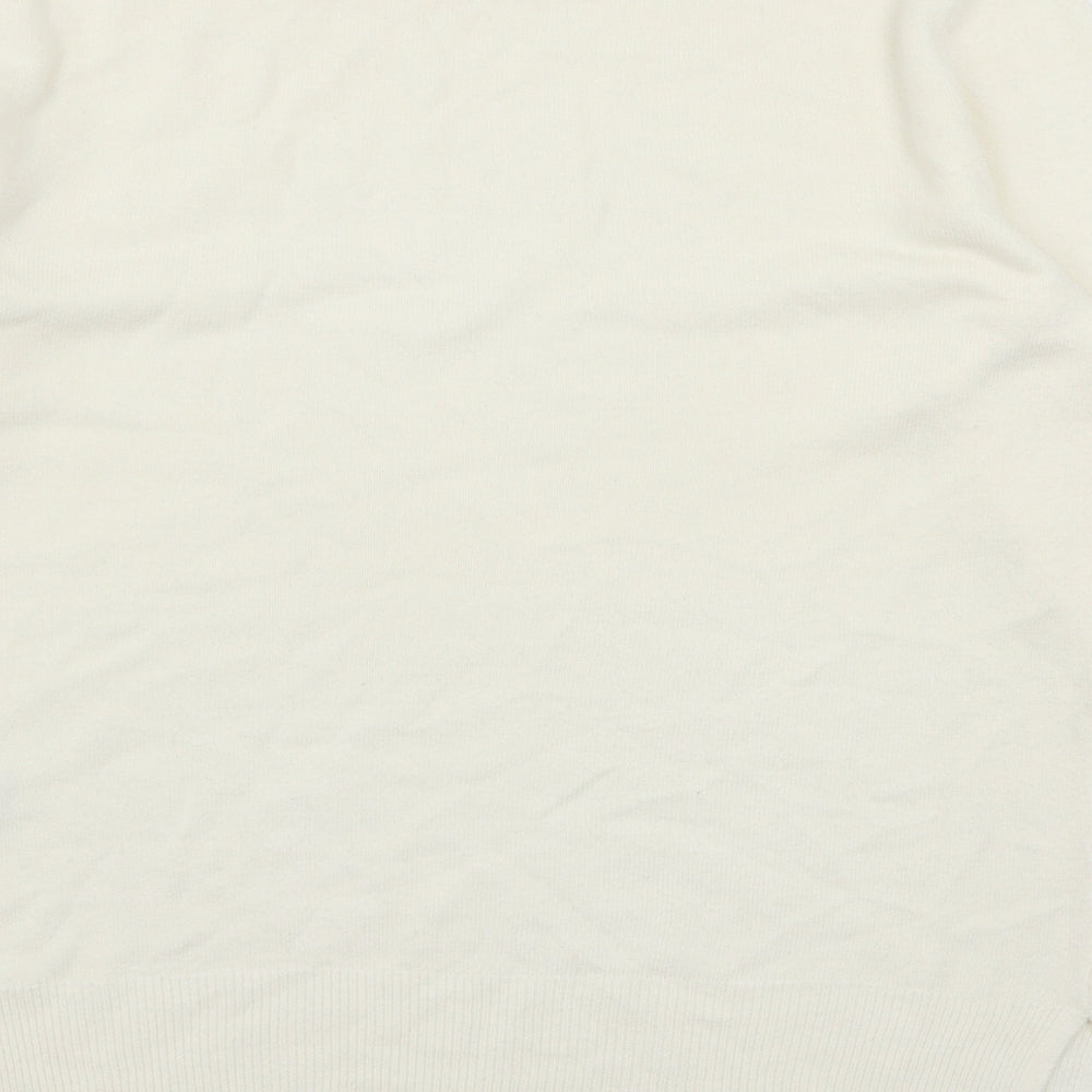 Marks and Spencer Womens Ivory  Knit Pullover Jumper Size 10