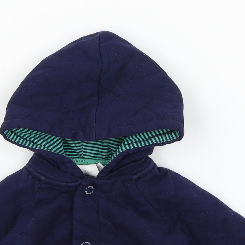 Debenhams Boys Blue  Jersey Jacket  Size 3-6 Months