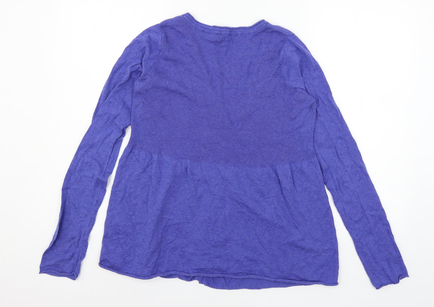 White Stuff Womens Blue  Knit Cardigan Jumper Size 12