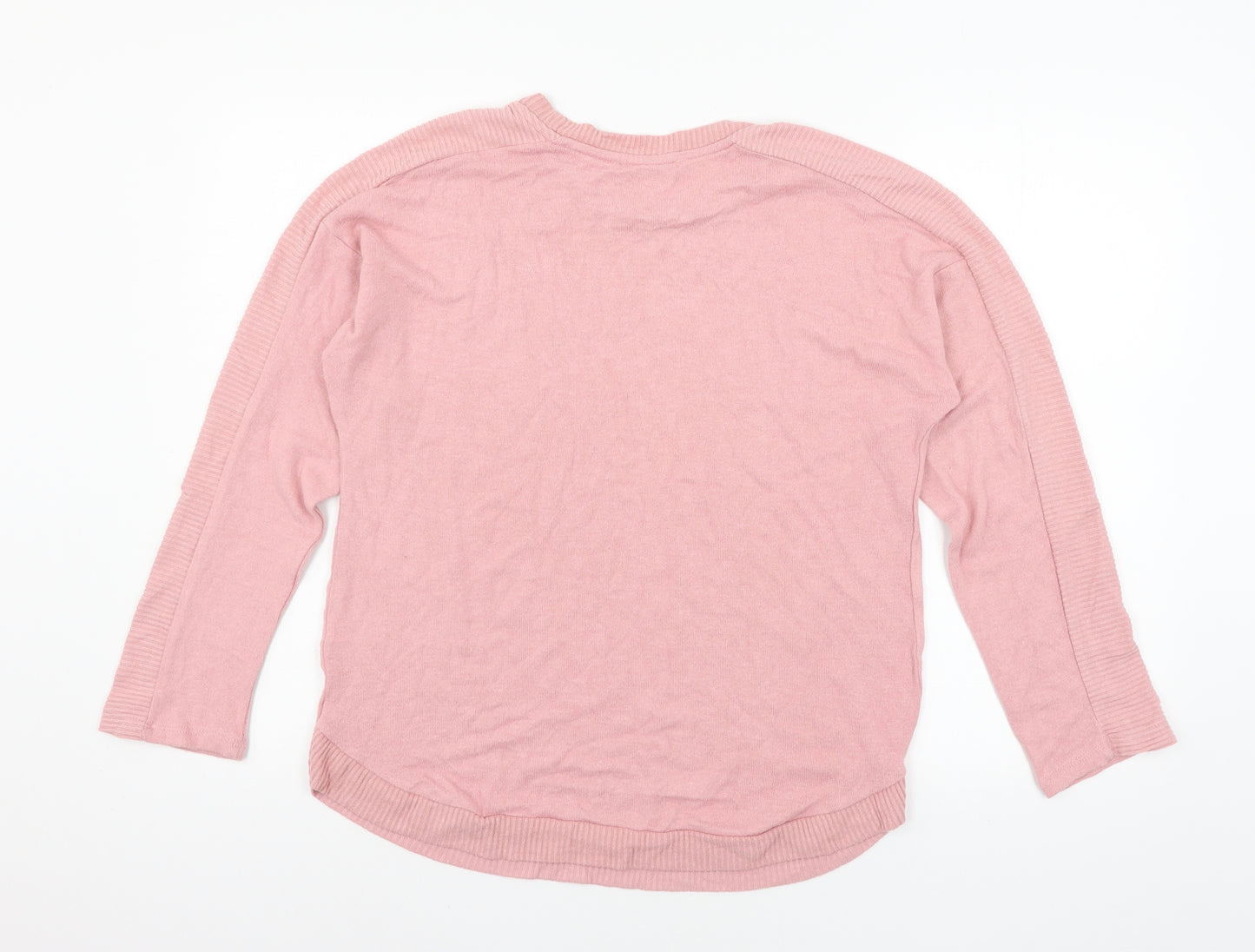 George Womens Pink  Knit Pullover Jumper Size M