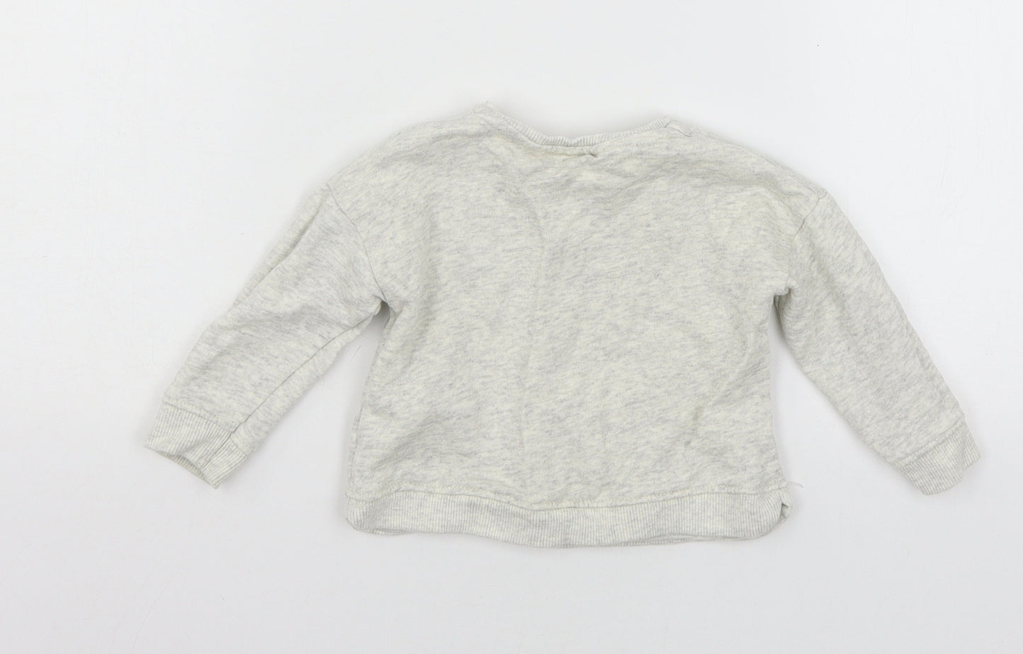 Zara Girls Ivory  Jersey Pullover Jumper Size 3-6 Months  - Minnie Mouse