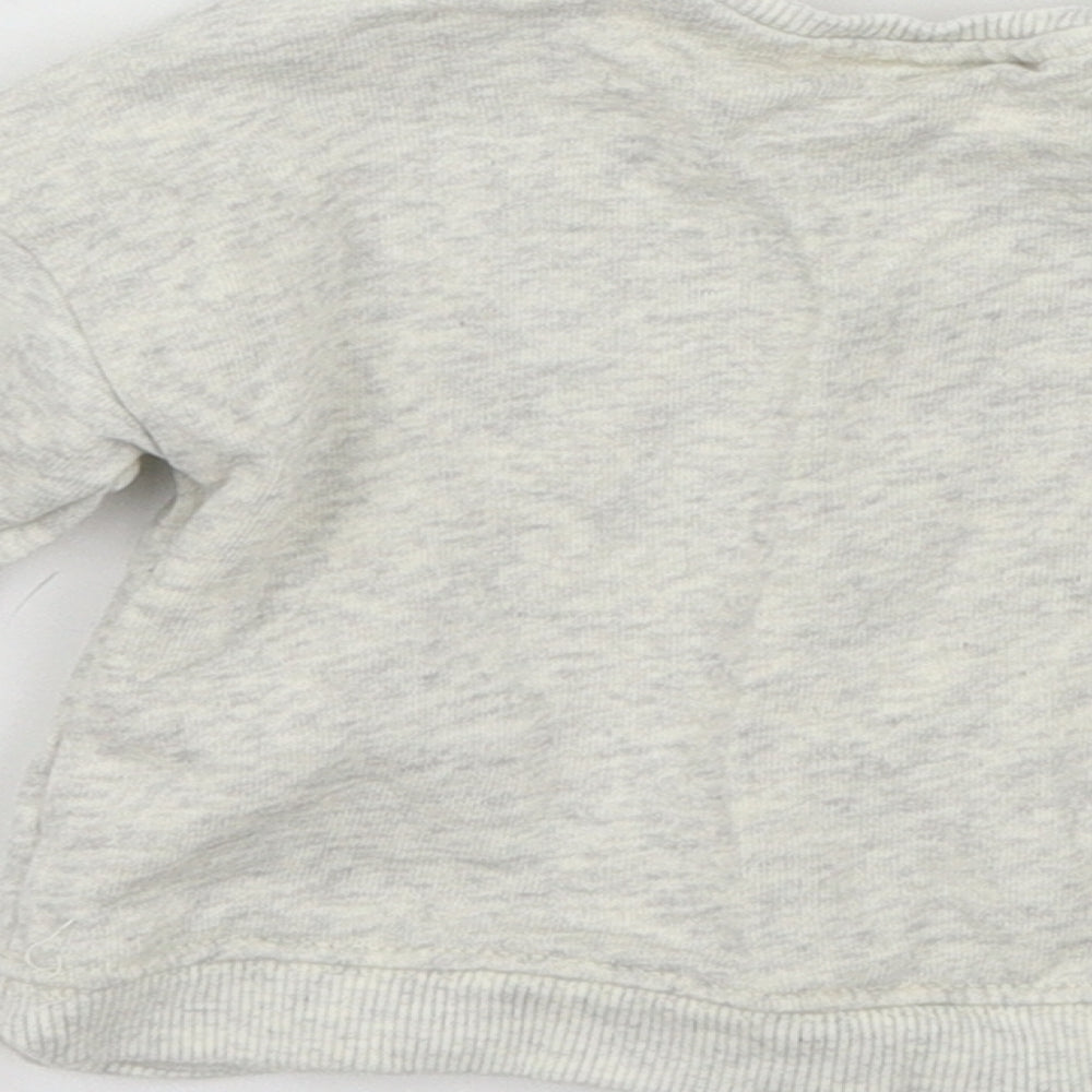 Zara Girls Ivory  Jersey Pullover Jumper Size 3-6 Months  - Minnie Mouse