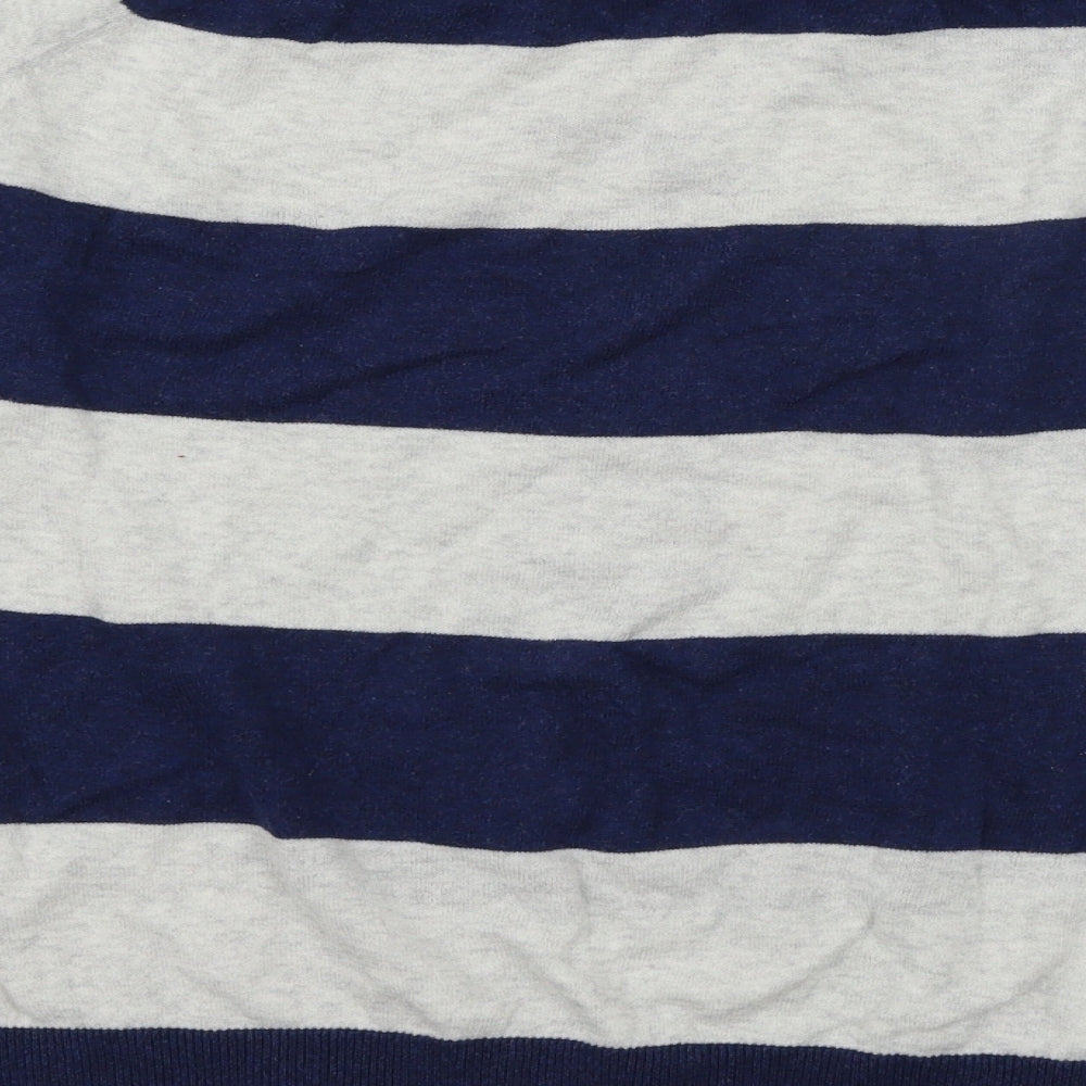 Topshop Womens Blue Striped Knit Pullover Jumper Size 16  - Eiffel Tower