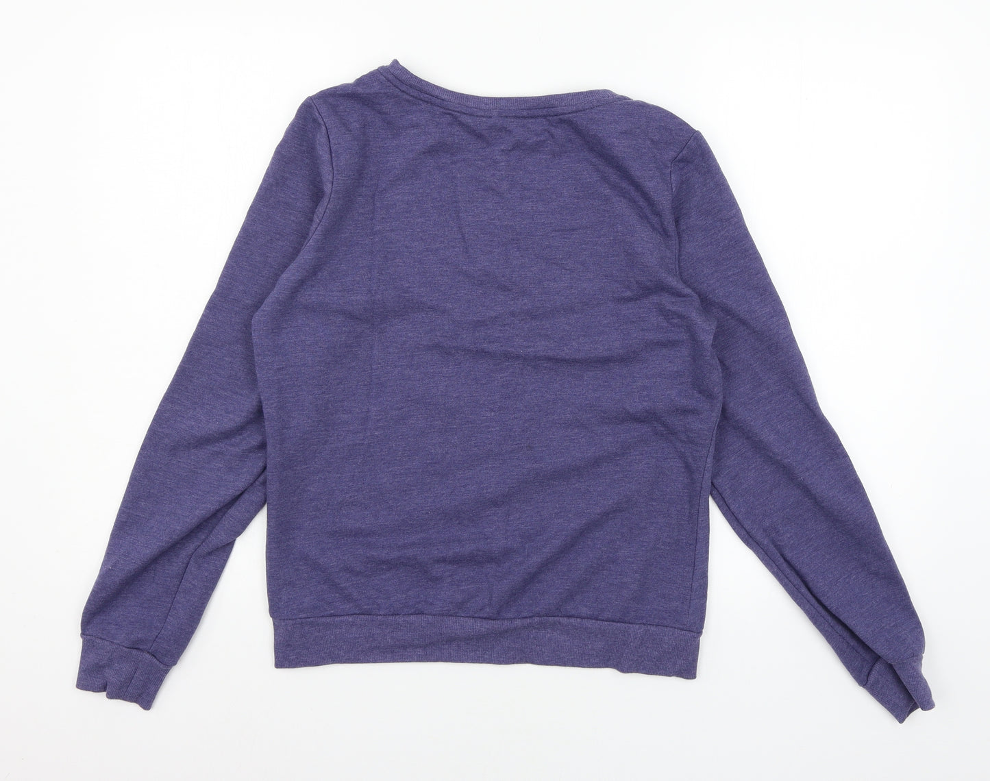 George Womens Blue Geometric Jersey Top Pyjama Top Size 8  - To the moon and back