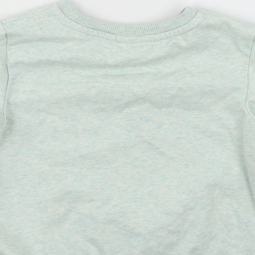 F&F Girls Green  Jersey Pullover Sweatshirt Size 5-6 Years