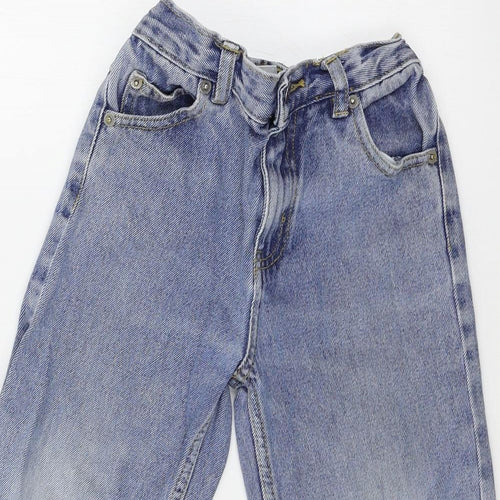 George Boys Blue  Denim Straight Jeans Size 4-5 Years - Distressed
