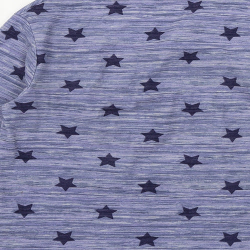 Marks and Spencer Womens Blue Striped Jersey Top Pyjama Top Size 8