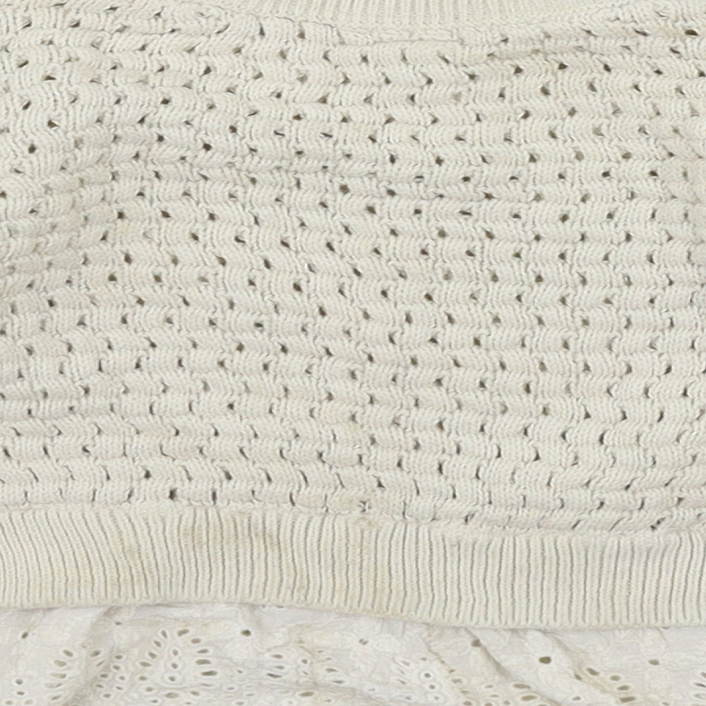 Gap Girls Ivory  Knit Pullover Jumper Size 3 Years