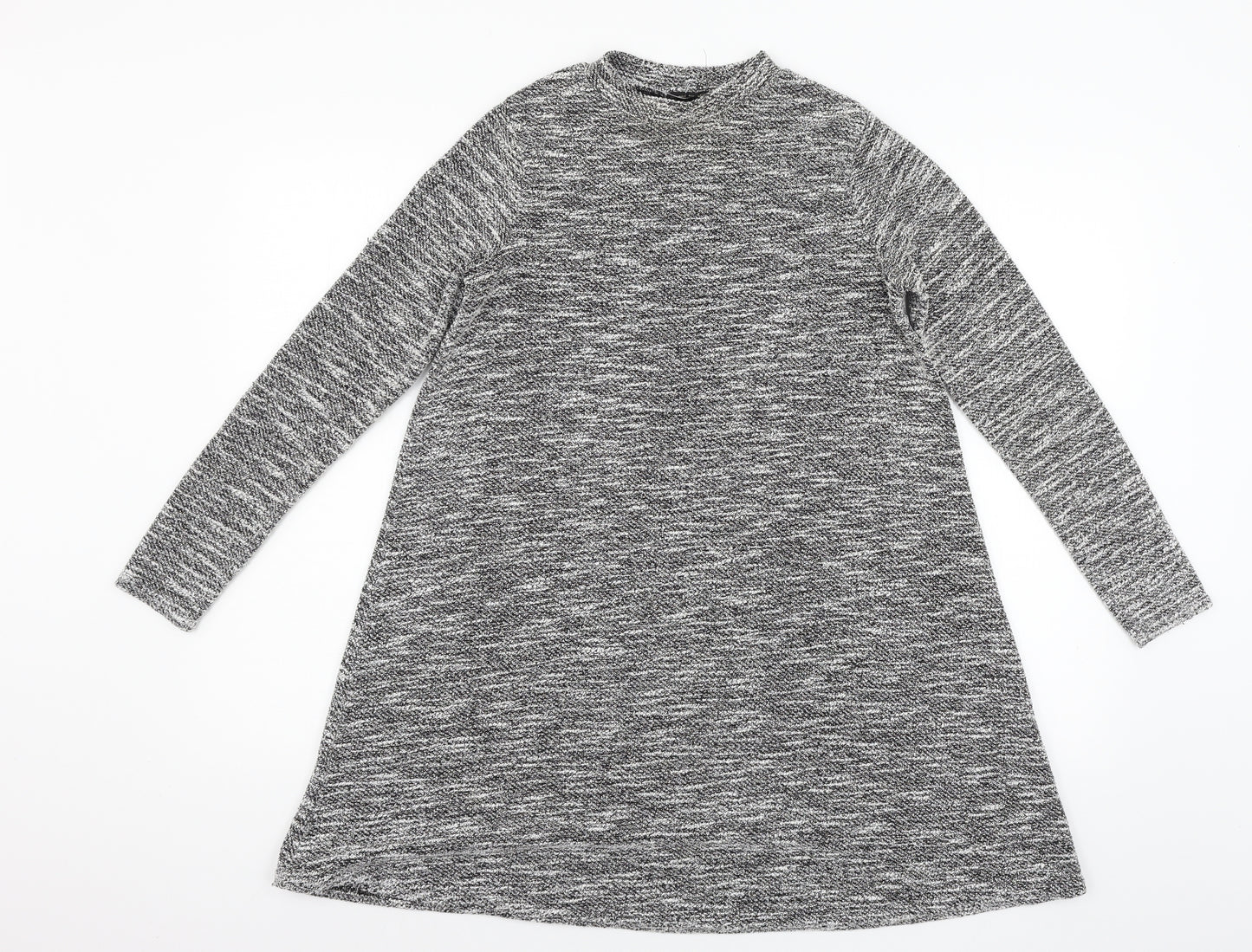 River Island Womens Grey  Jersey Skater Dress  Size 10