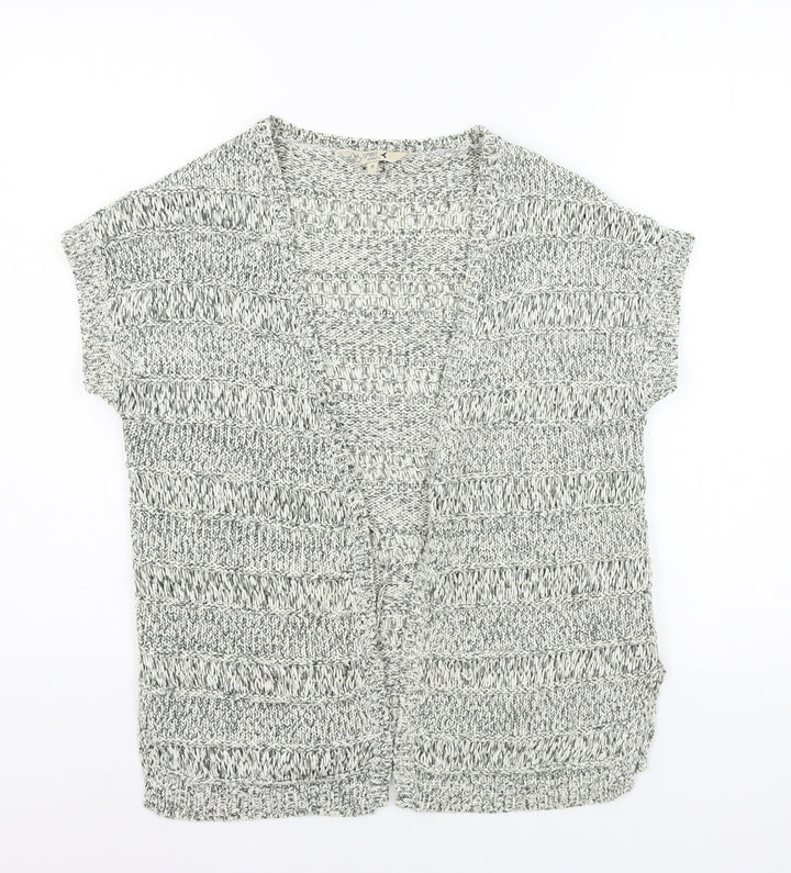 M&Co Womens Grey Knit Cardigan Jumper Size 10