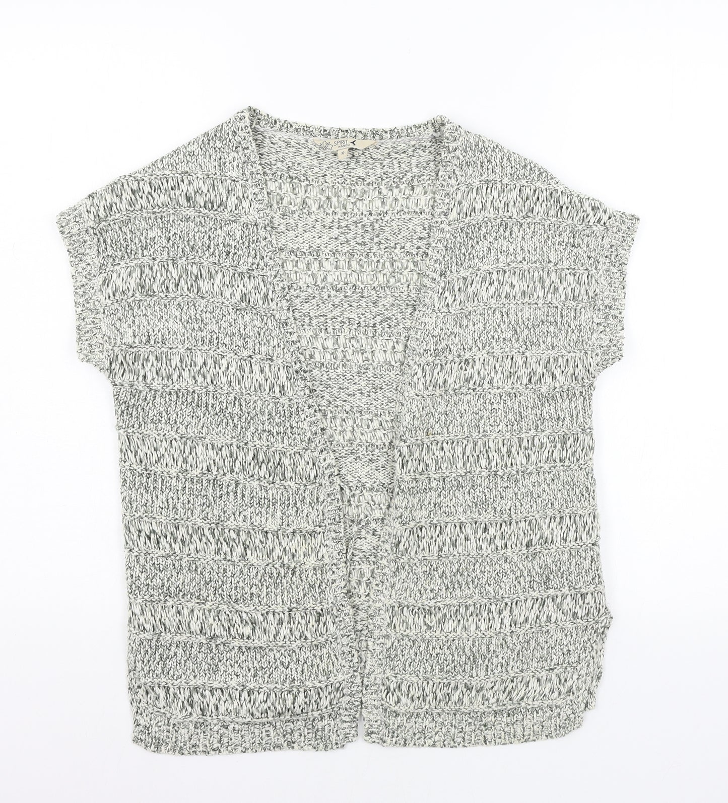 M&Co Womens Grey  Knit Cardigan Jumper Size 10