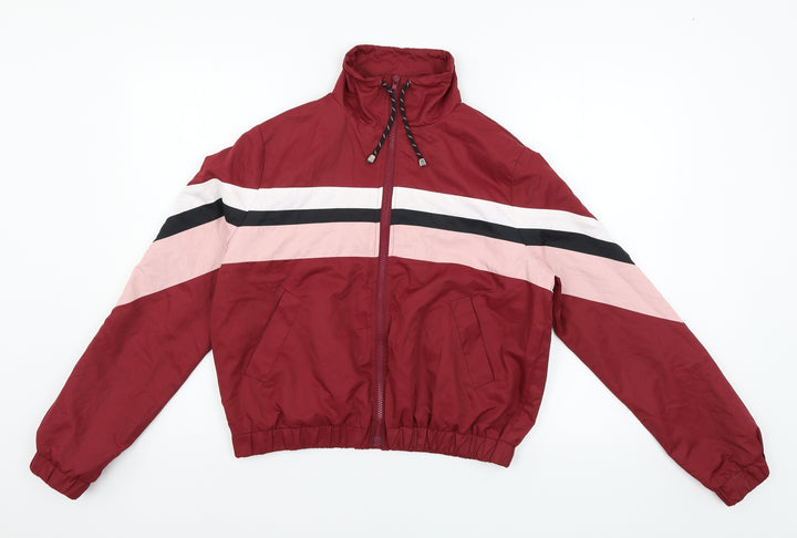 New Look Womens Red Striped  Jacket  Size S