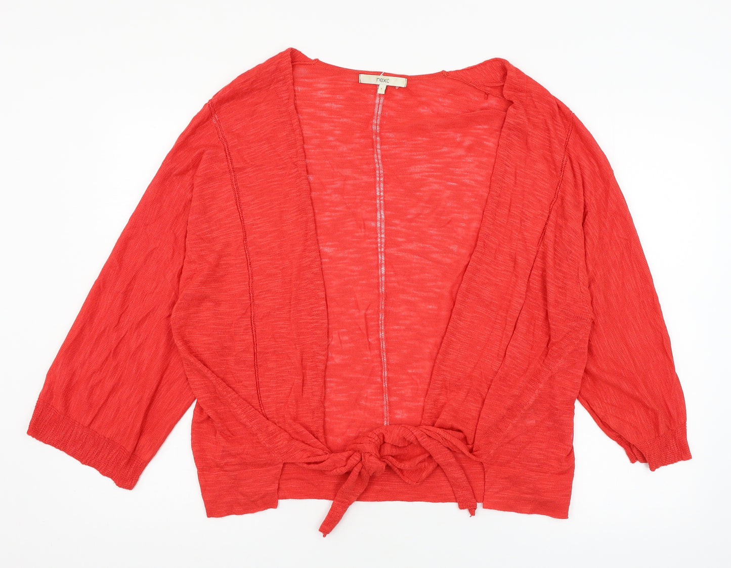 NEXT Womens Red  Knit Cardigan Jumper Size L