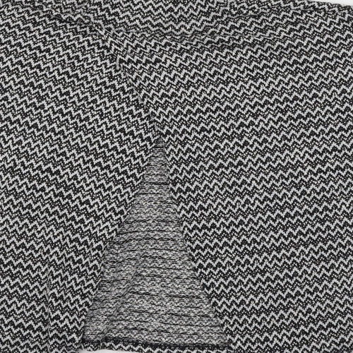 River Island Womens Black Striped Knit Pullover Jumper Size 6