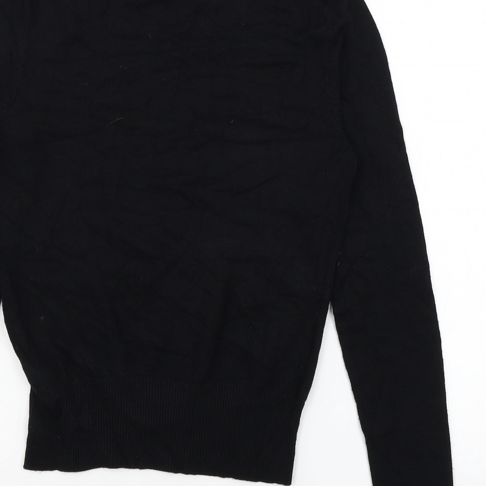 New Look Womens Black  Knit Pullover Jumper Size 10