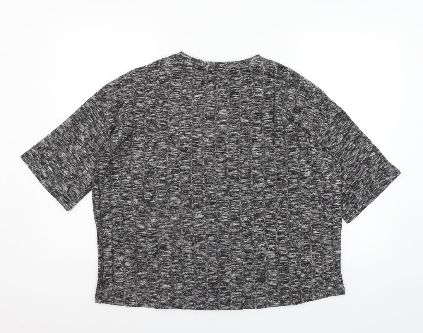 F&F Womens Grey  Jersey Basic T-Shirt Size 10
