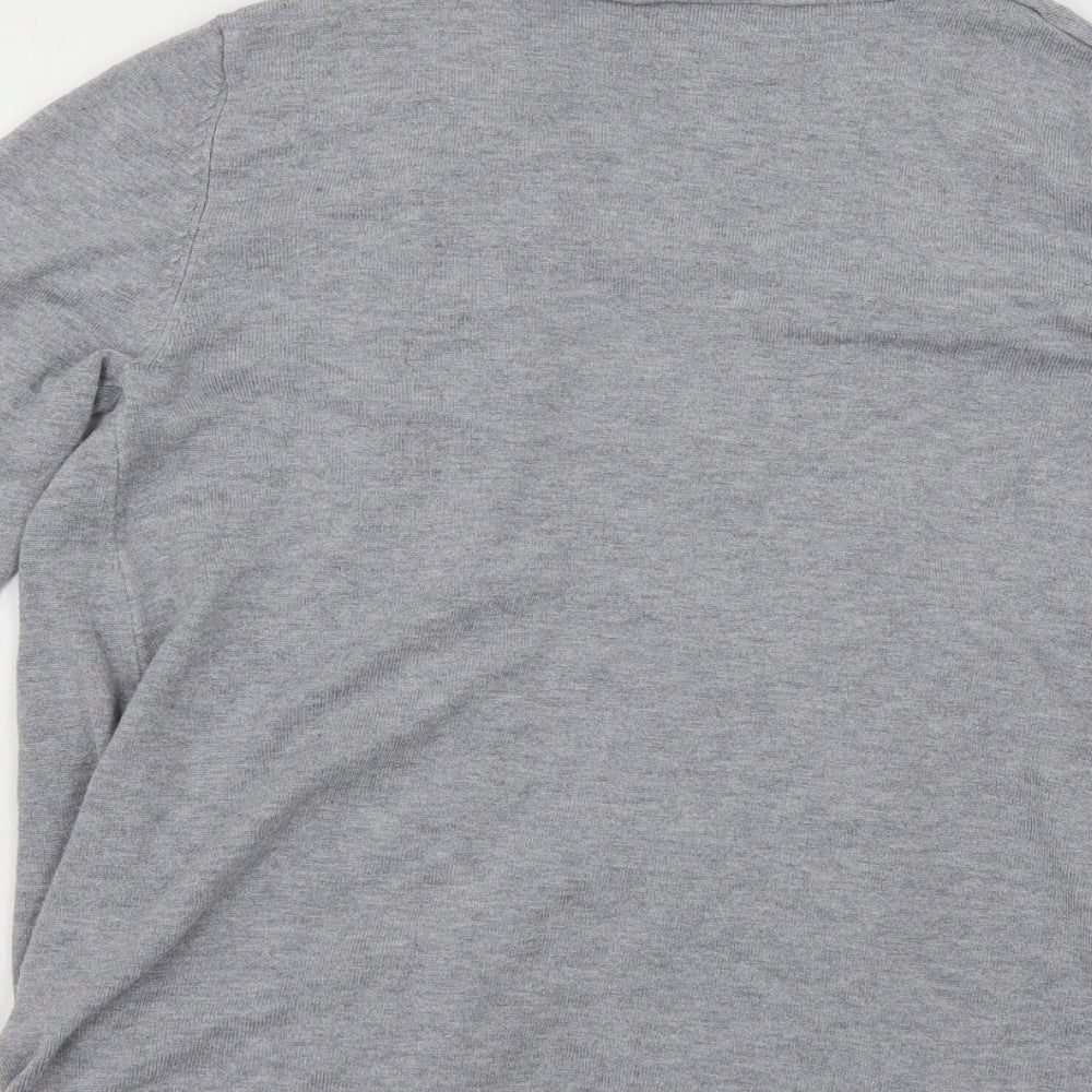 Papaya Womens Grey  Knit Cardigan Jumper Size 12