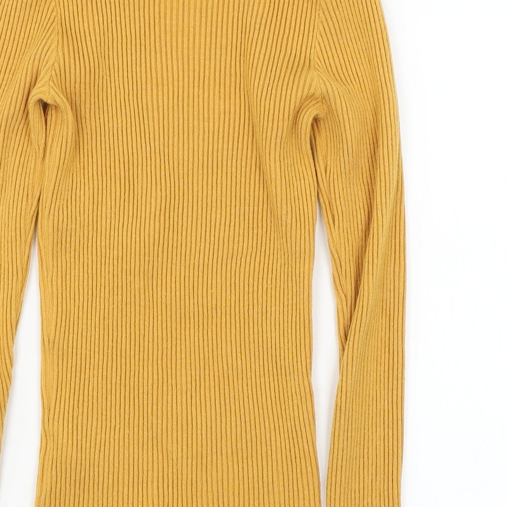 Primark Womens Yellow  Knit Pullover Jumper Size 12