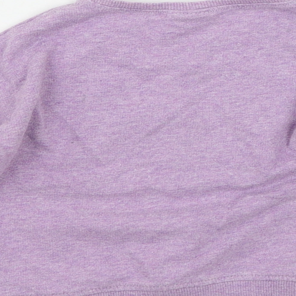 NEXT Girls Purple  Jersey Pullover Jumper Size 12-18 Months  - Rabbit