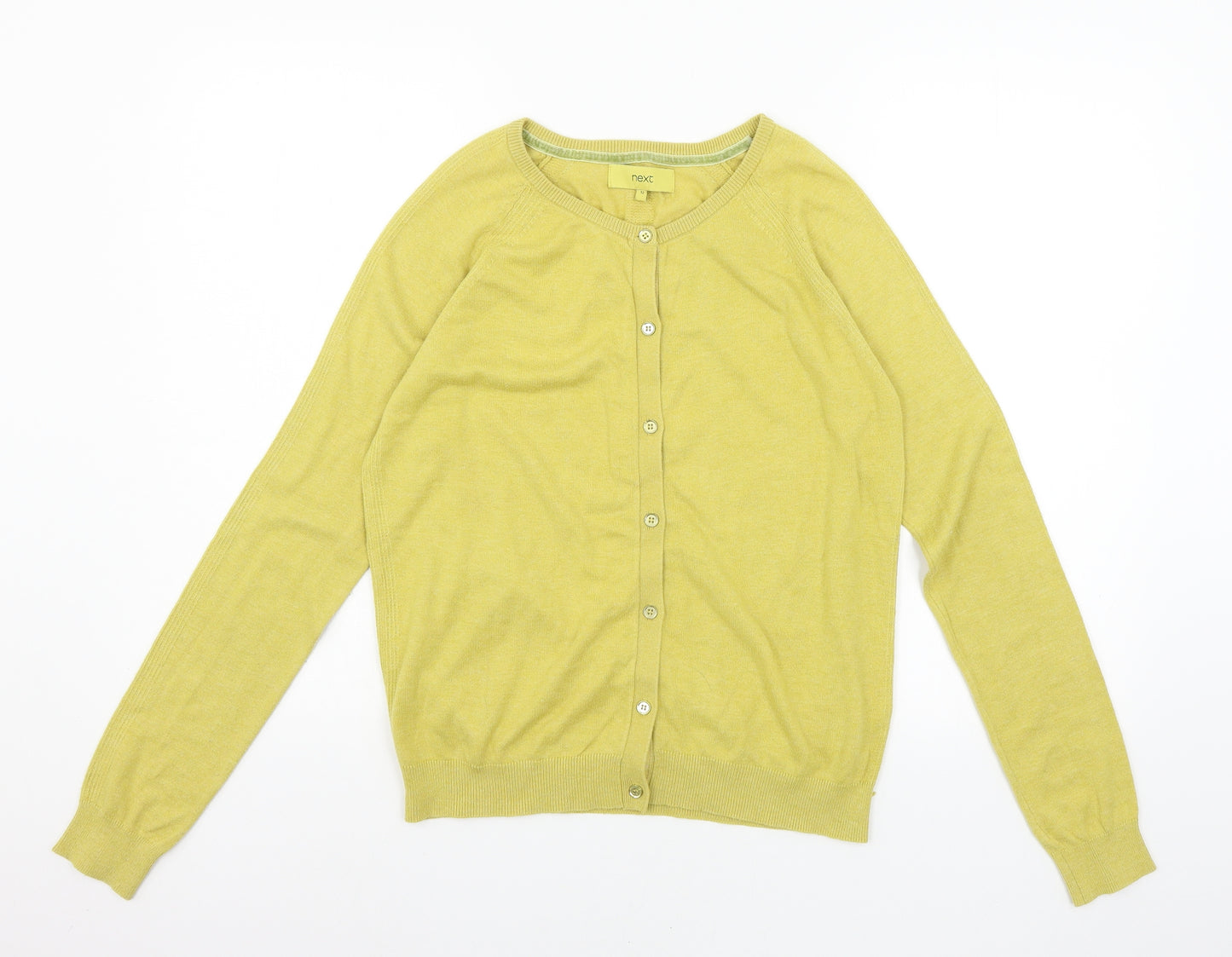 NEXT Womens Yellow  Knit Cardigan Jumper Size 12