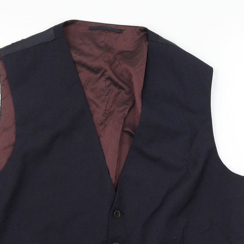 NEXT Mens Blue   Jacket Waistcoat Size XL