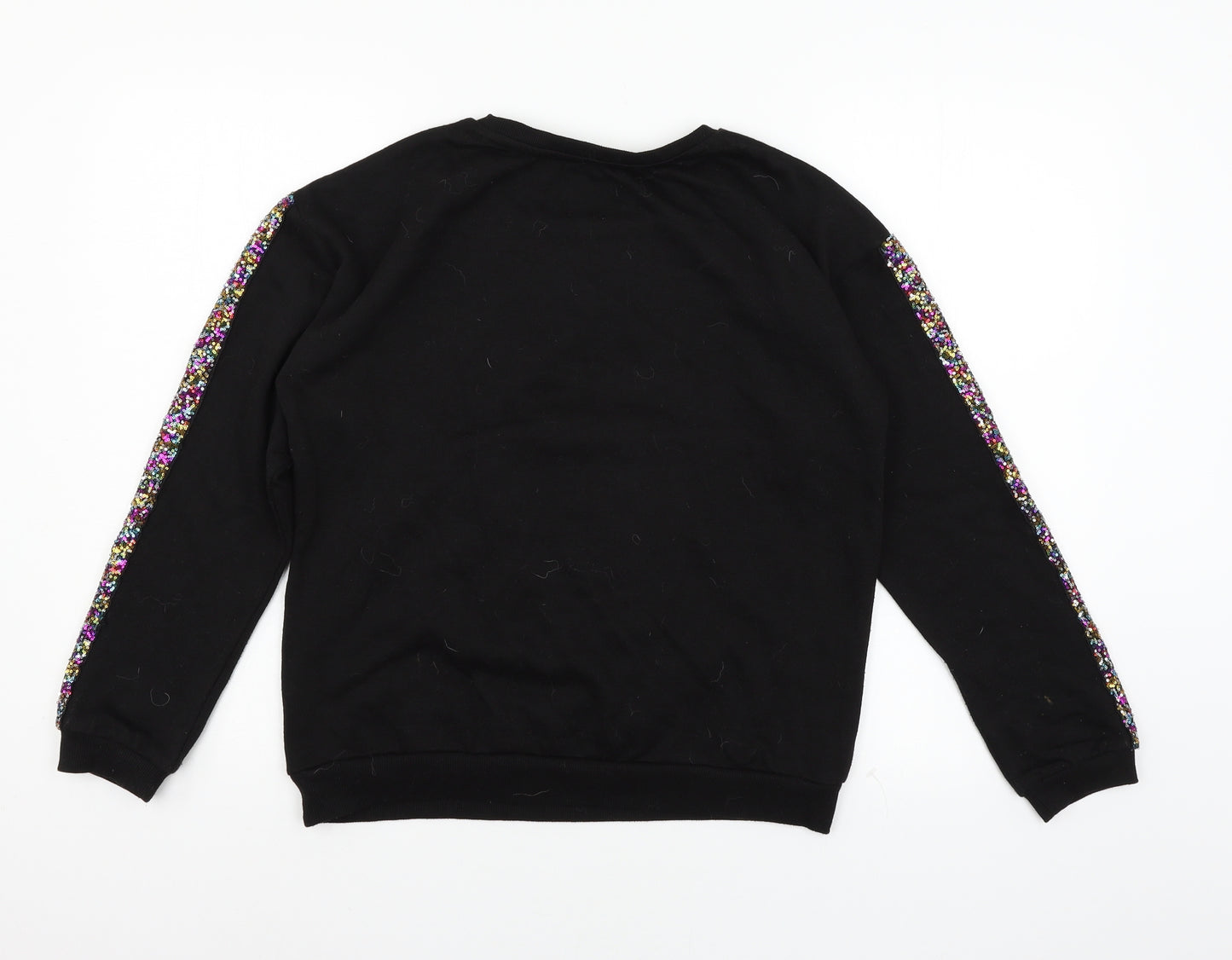 George Girls Black  Jersey Pullover Sweatshirt Size 13-14 Years  - Christmas Bauble