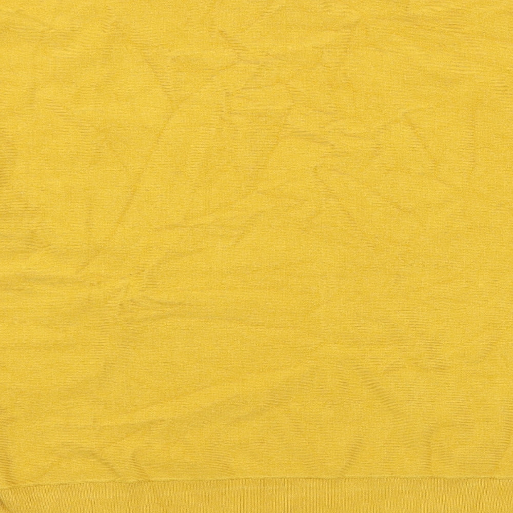 Roman Womens Yellow  Knit Pullover Jumper Size 18