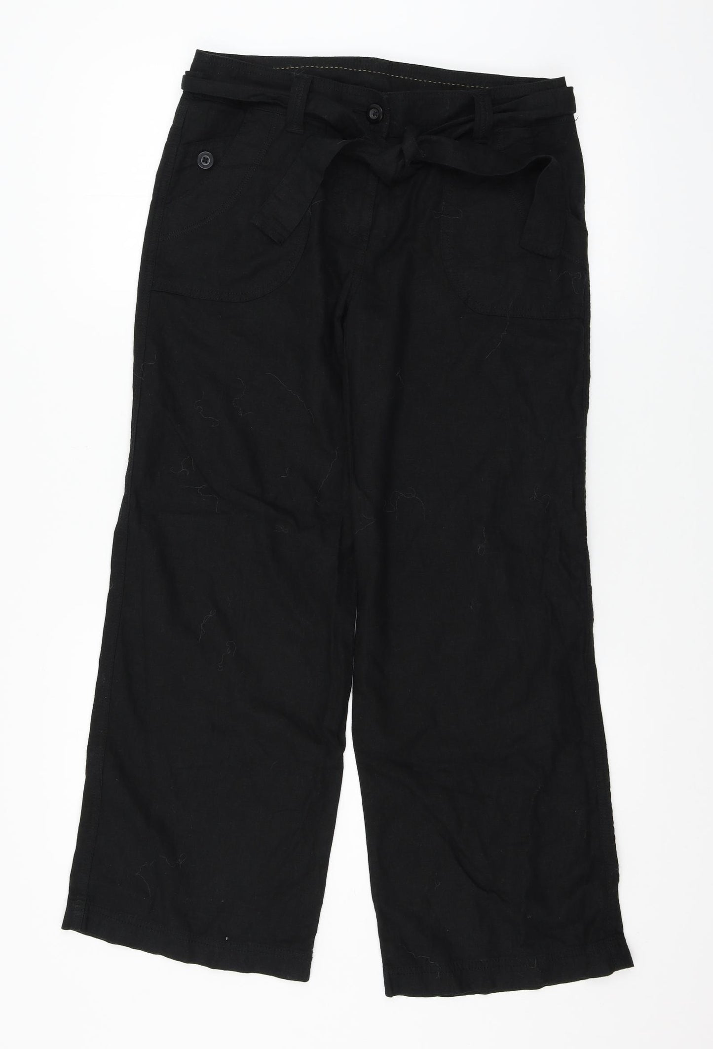 Marks and Spencer Womens Black   Trousers  Size 10 L26 in