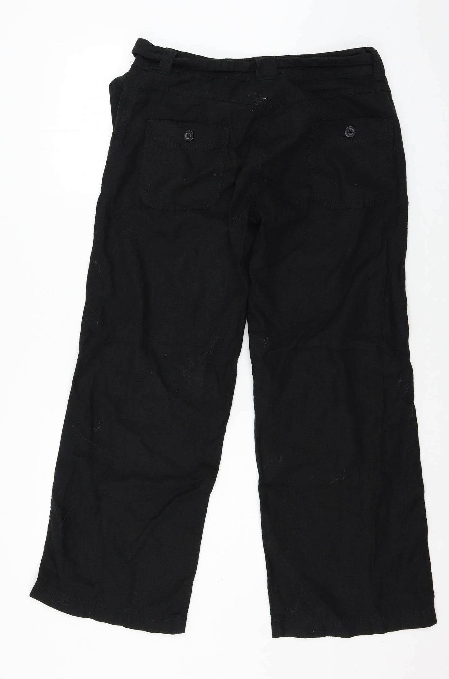 Marks and Spencer Womens Black   Trousers  Size 10 L26 in