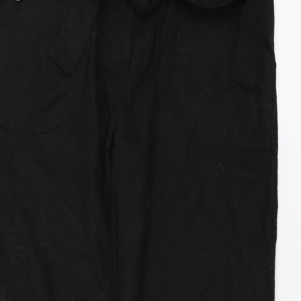 Marks and Spencer Womens Black   Trousers  Size 10 L26 in
