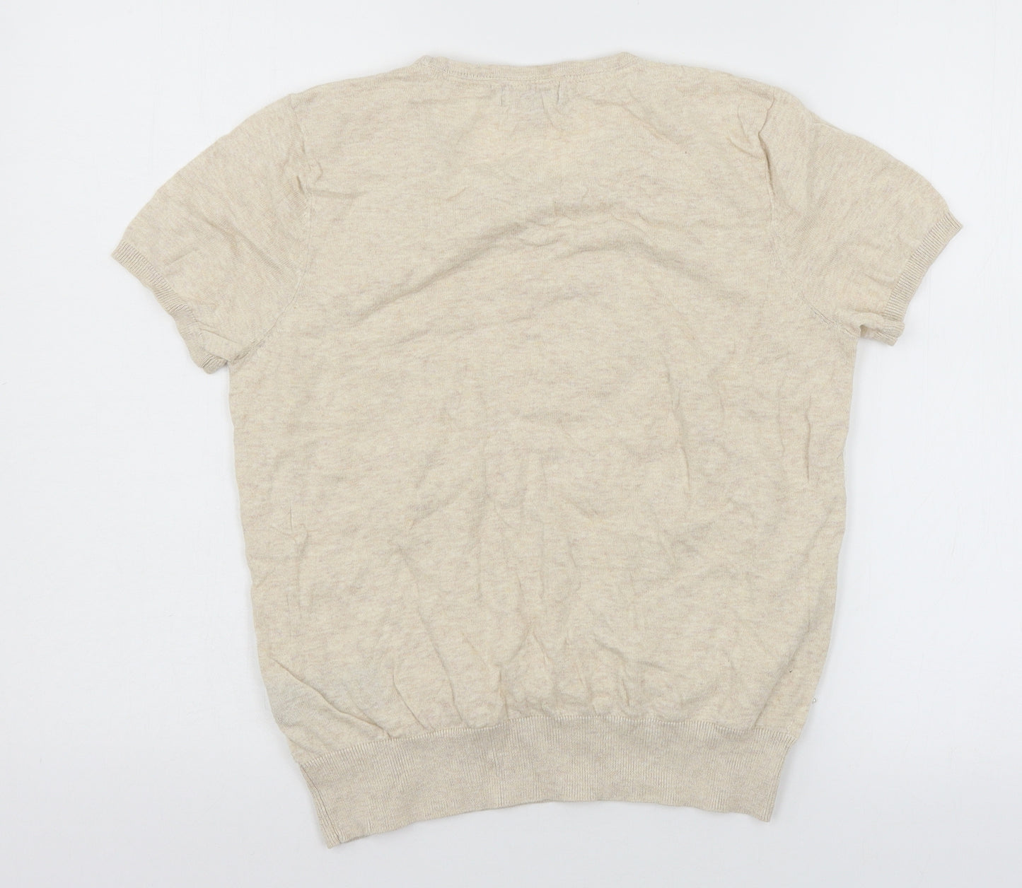 Debenhams Womens Pink Floral Knit Basic T-Shirt Size 14