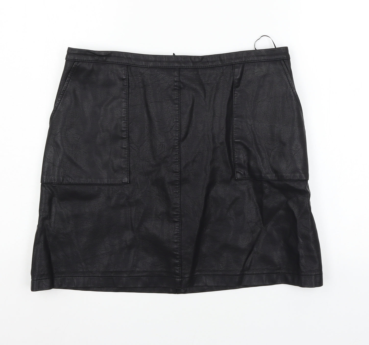 Papaya Womens Black   A-Line Skirt Size 12