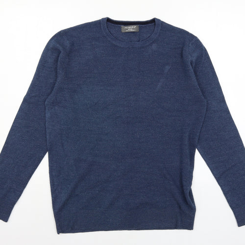 Primark Mens Blue  Knit Pullover Jumper Size M