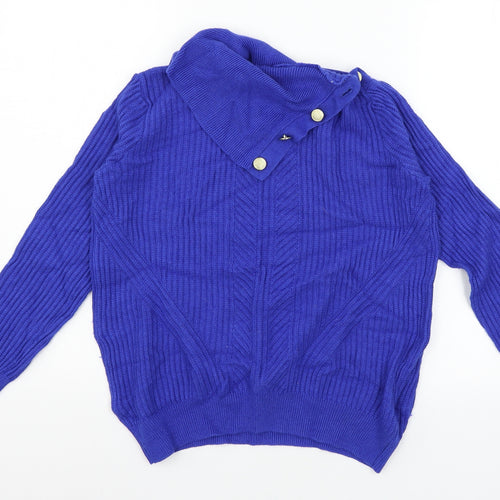 Marks and Spencer Womens Blue  Knit Pullover Jumper Size 10