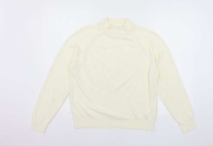Berkertex Womens Ivory Knit Pullover Jumper Size 12
