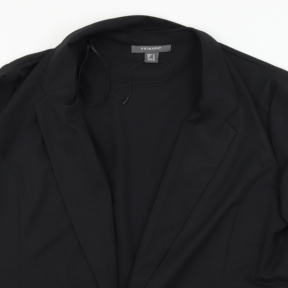 Primark Womens Black   Jacket Blazer Size 14