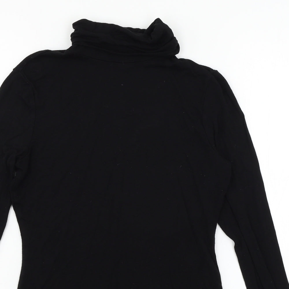 H&M Womens Black  Jersey Basic T-Shirt Size S