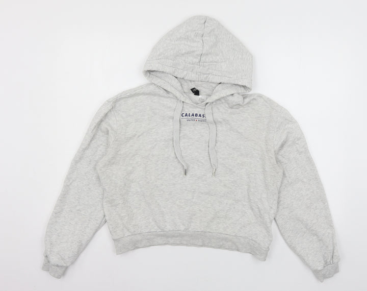 Divided by H&M Womens Grey  Jersey Pullover Hoodie Size S  - Calabasas