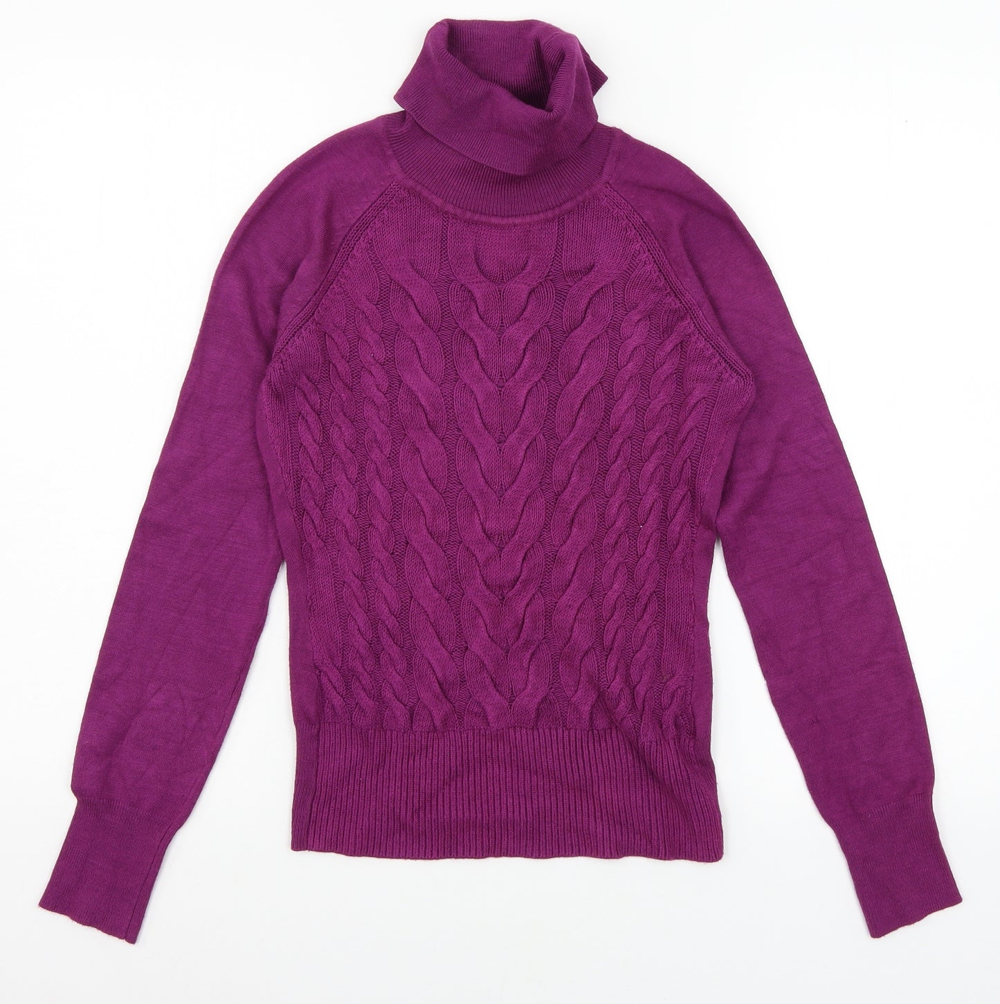 New Look Womens Purple  Knit Pullover Jumper Size 10