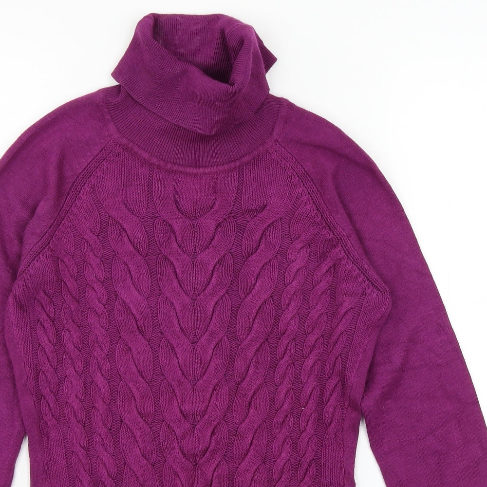 New Look Womens Purple  Knit Pullover Jumper Size 10