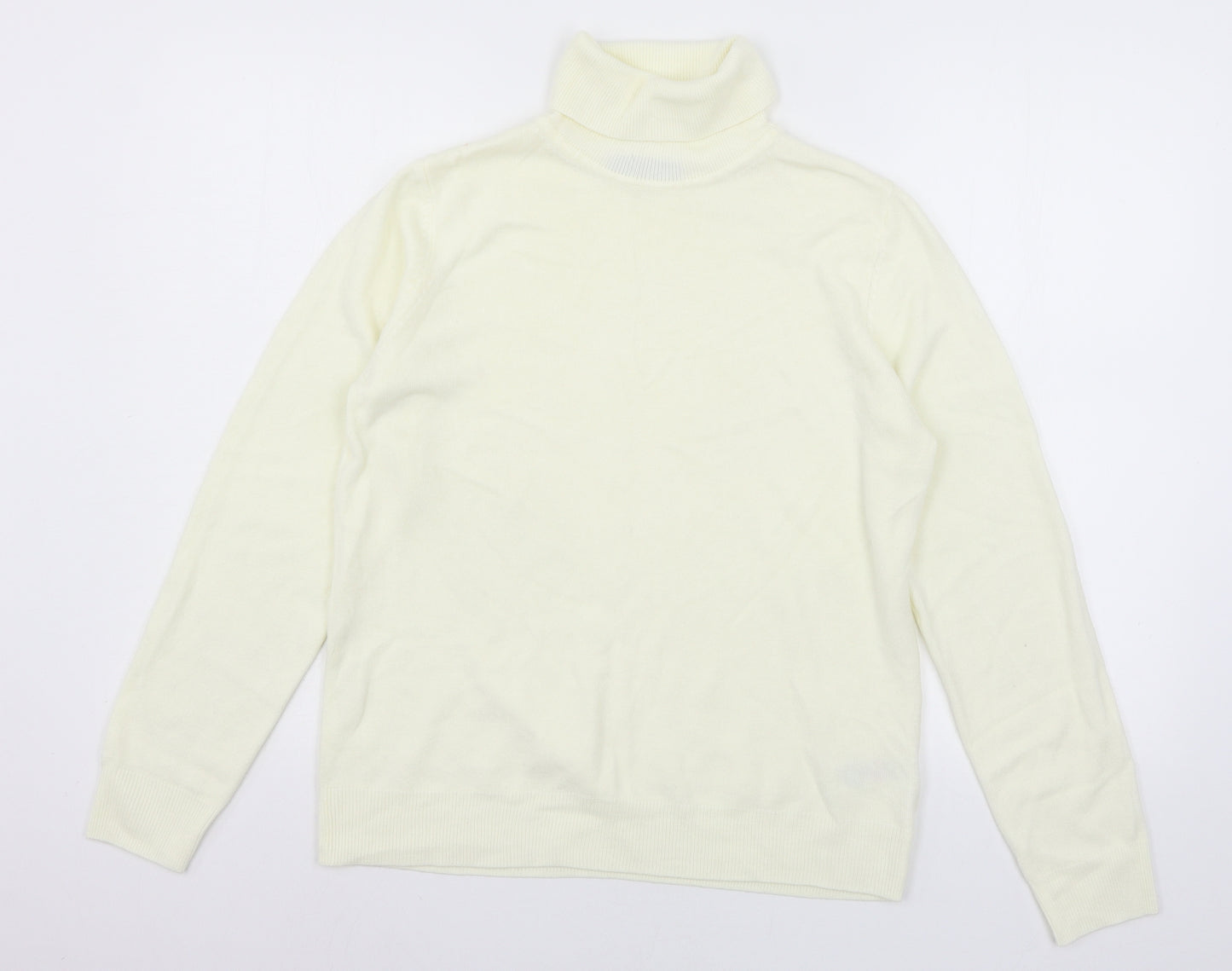 Marks and Spencer Womens Ivory  Knit Pullover Jumper Size 14