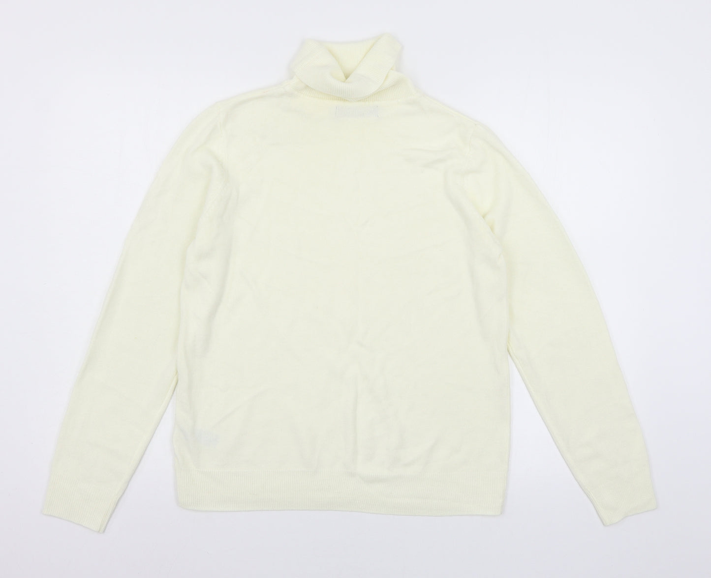 Marks and Spencer Womens Ivory  Knit Pullover Jumper Size 14