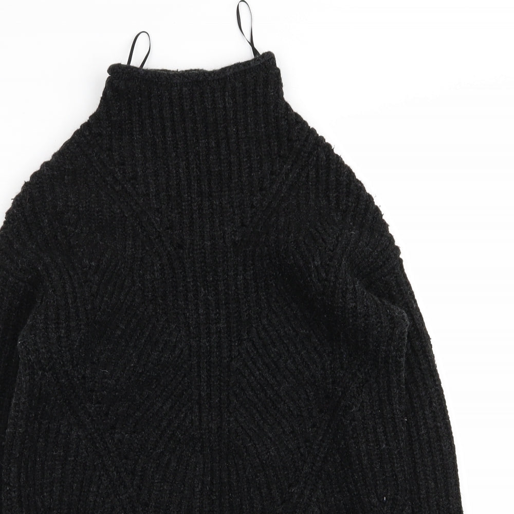 Papaya Womens Black   Pullover Jumper Size S