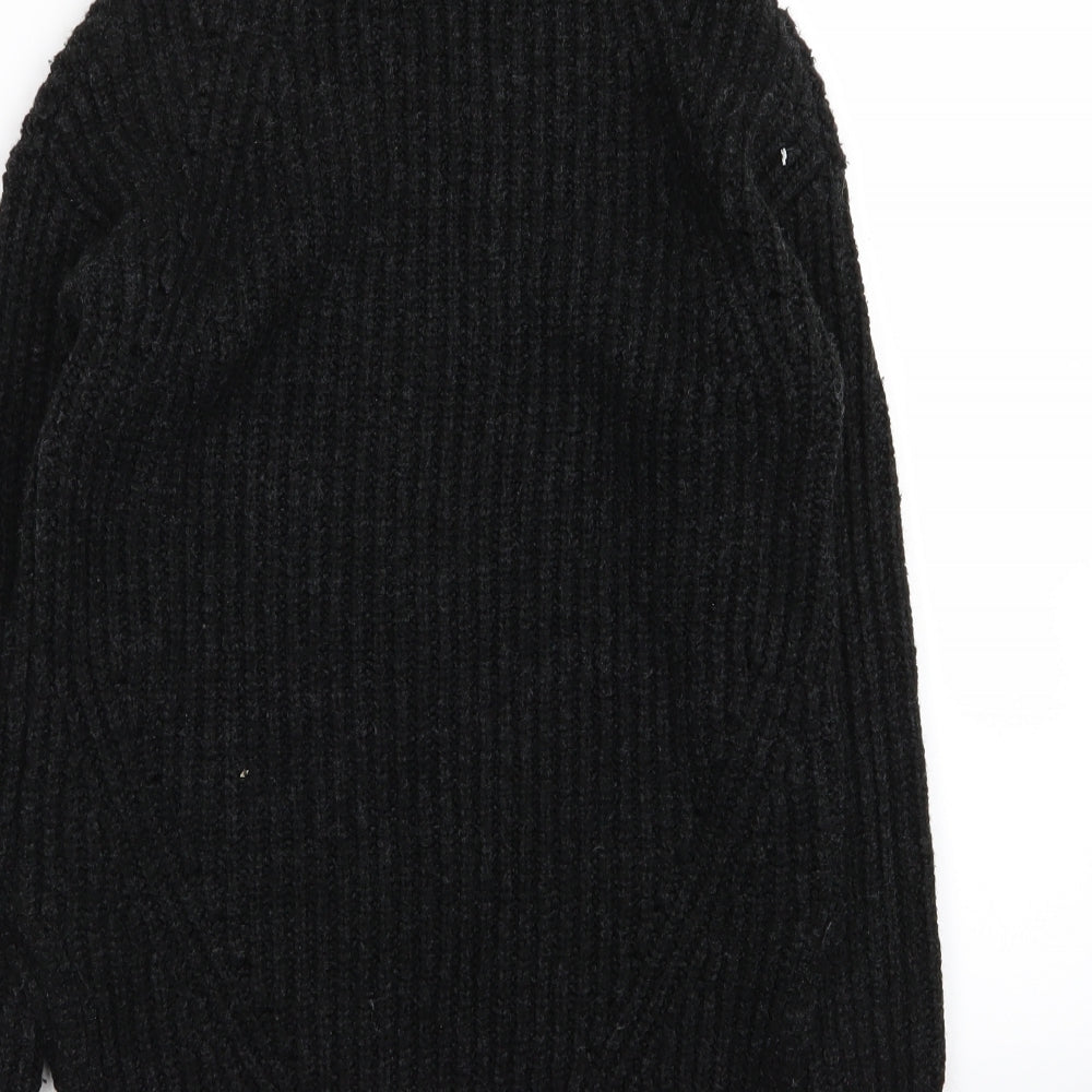 Papaya Womens Black   Pullover Jumper Size S