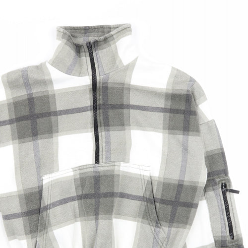 PLT Womens Multicoloured Check  Pullover Jumper Size S