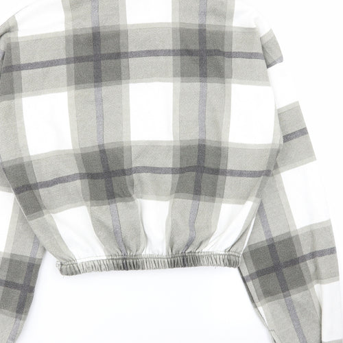 PLT Womens Multicoloured Check  Pullover Jumper Size S